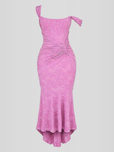 Vestido Longo Floral Decote Coração - Duda