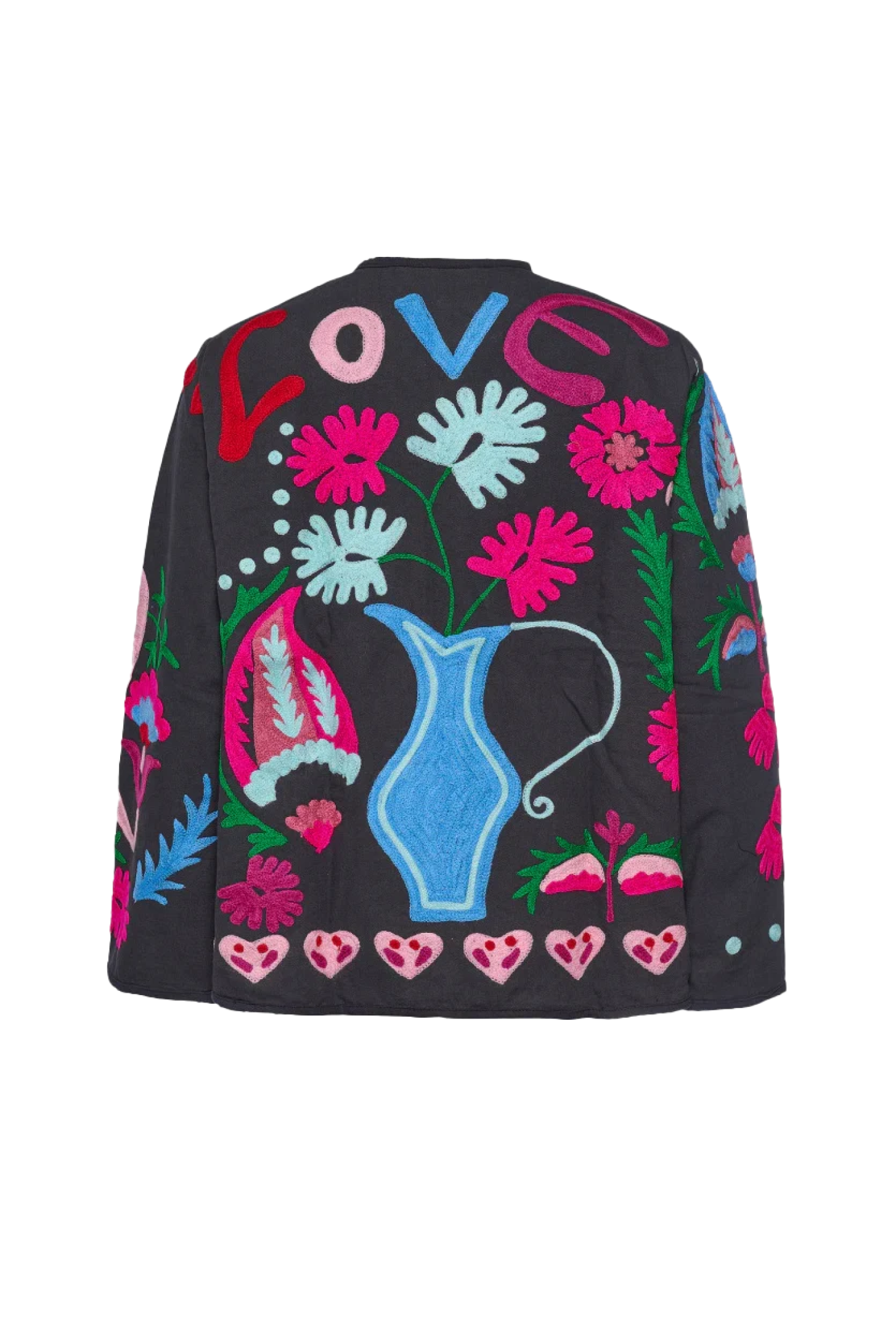 Jaqueta Belessia com Botões Ocultos e Cinto na Cintura