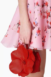 Bolsa Floral de Couro Sintético – Elegância e Estilo