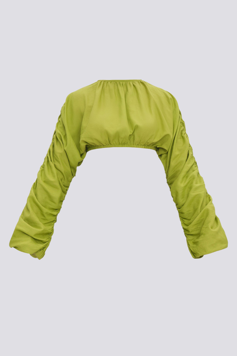 Conjunto Adalicia com Saia Franzida e Blusa de Manga Longa