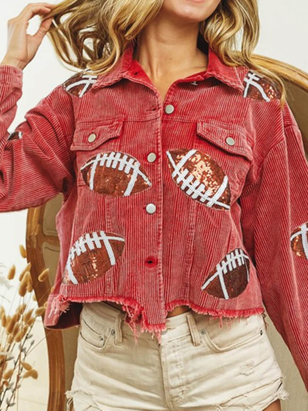 Jaqueta de Lantejoulas para Dia de Jogo - Rugby