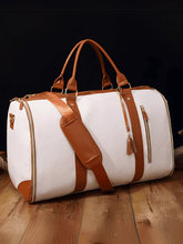 Bolsa Mala Feminina Para Viagem em Couro PU Multifuncional Dobrável – Angela