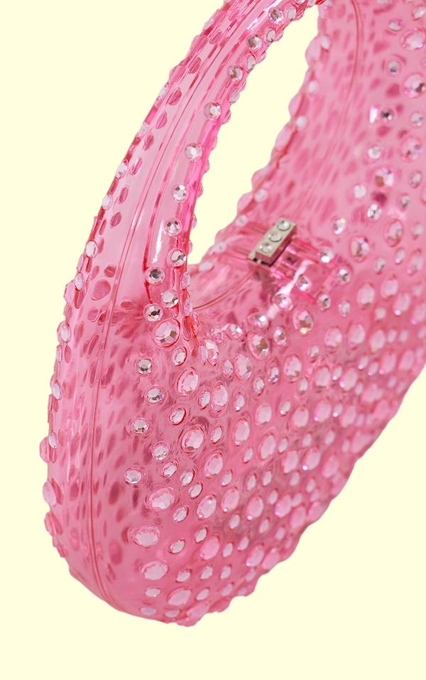 Clutch Brilho de Diamante – Acrílico Glamour