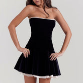 Vestido Tomara que Caia de Veludo - Brenda