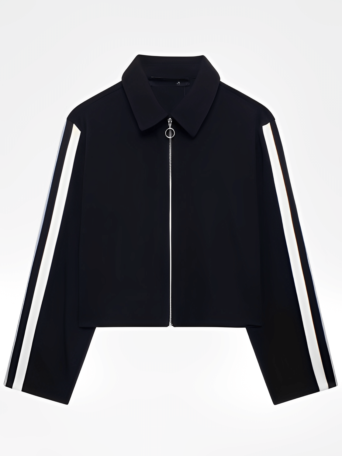 Conjunto Feminino Casual Esportivo com Jaqueta de Zíper e Calça com Listras Brancas Laterais  – Fernanda