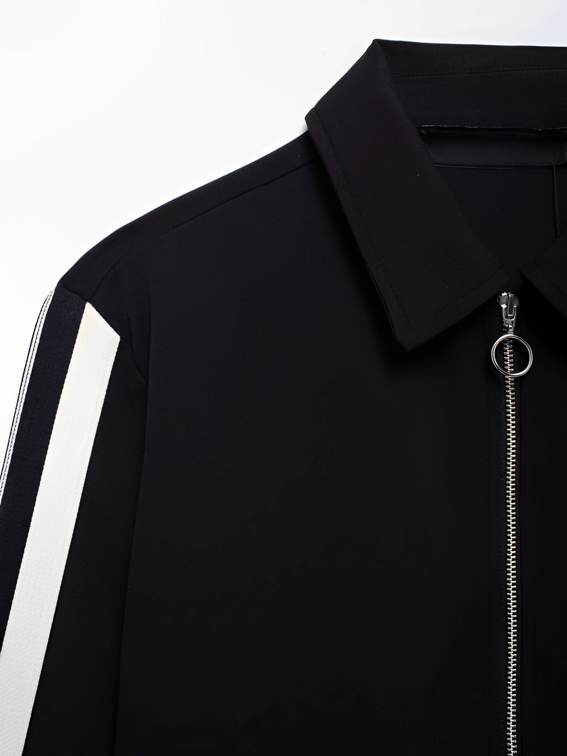 Conjunto Feminino Casual Esportivo com Jaqueta de Zíper e Calça com Listras Brancas Laterais  – Fernanda