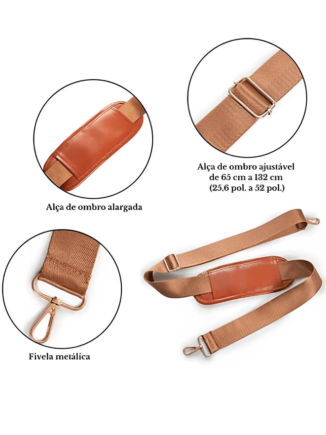 Bolsa Mala Feminina Para Viagem em Couro PU Multifuncional Dobrável – Angela