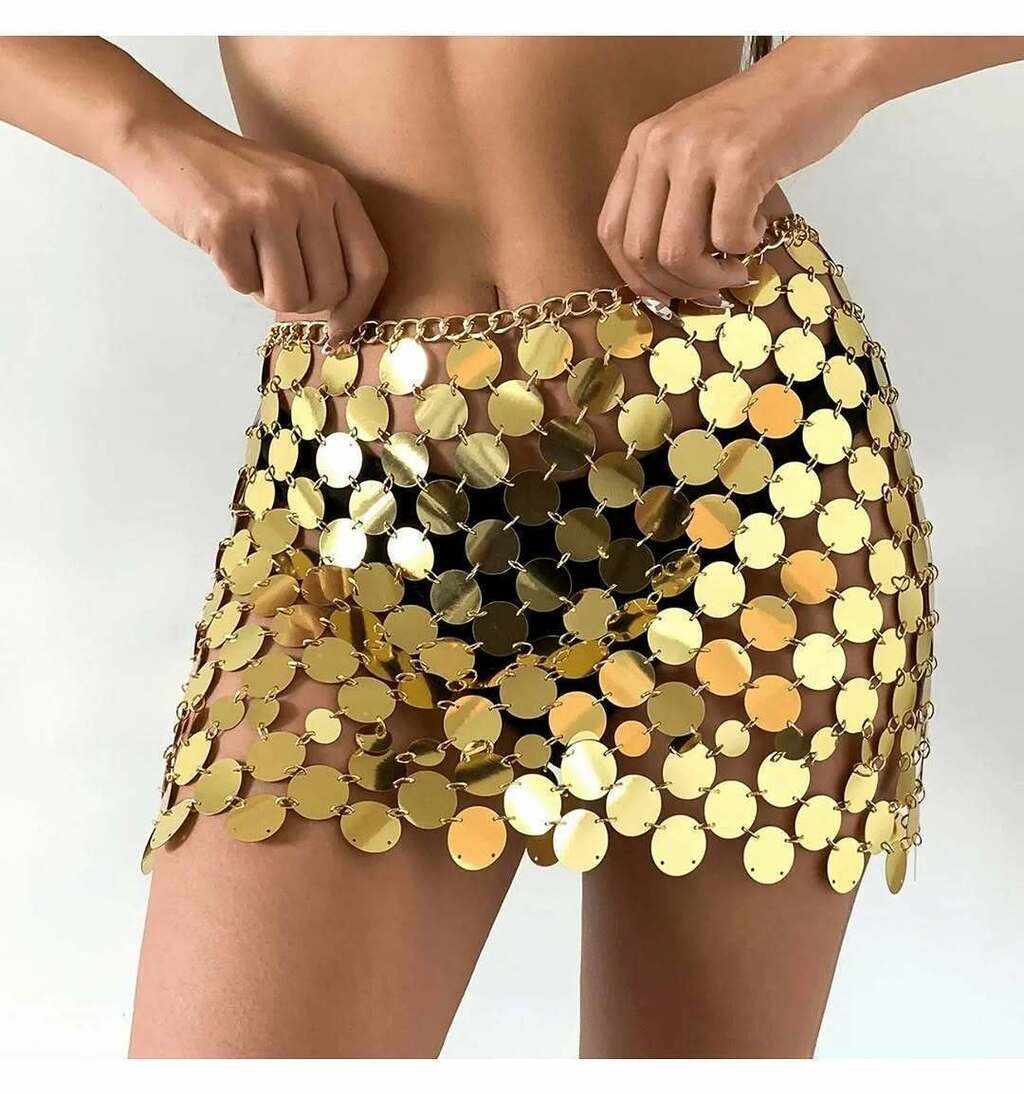 Saia Vazada Brilho Carnaval - Folia