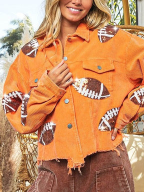 Jaqueta de Lantejoulas para Dia de Jogo - Rugby