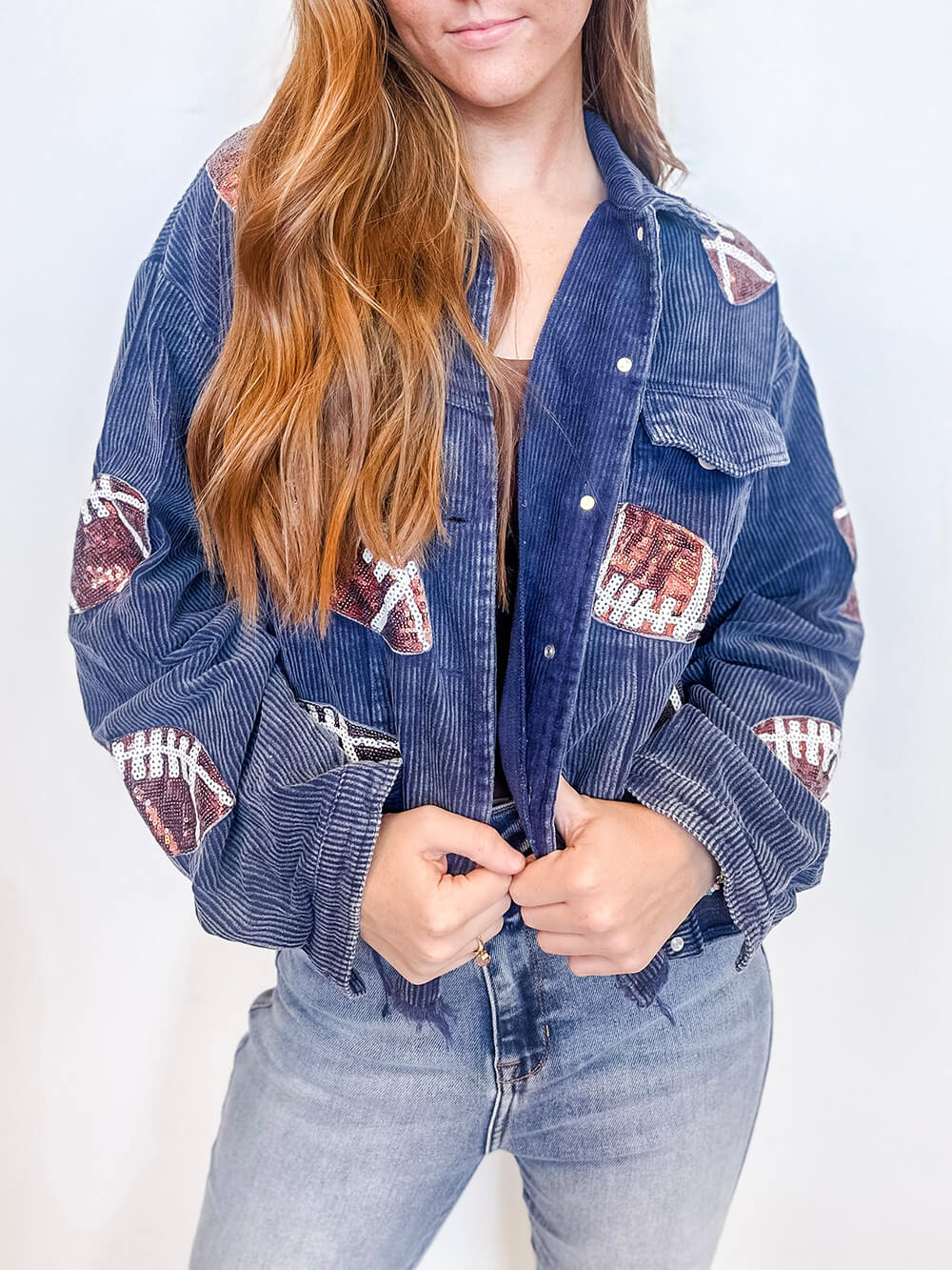 Jaqueta de Lantejoulas para Dia de Jogo - Rugby