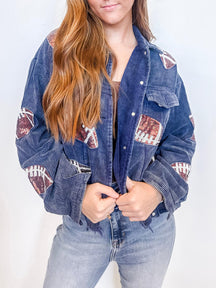 Jaqueta de Lantejoulas para Dia de Jogo - Rugby