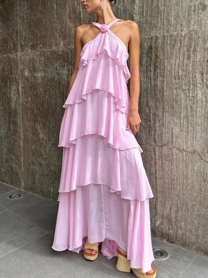 Vestido Feminino Elegante Babado - Catarina