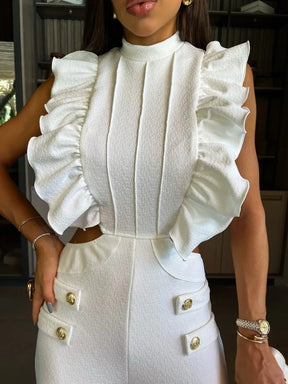 Macacão Branco Elegante - Heloísa