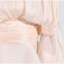 Vestido Feminino Acetinado Plissado -  Izuke