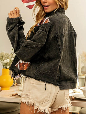 Jaqueta de Lantejoulas para Dia de Jogo - Rugby