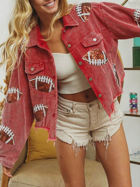 Jaqueta de Lantejoulas para Dia de Jogo - Rugby