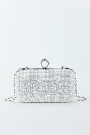 Clutch Noiva com Paetês – Branco e Prata