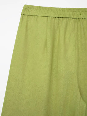 Conjunto Feminino Camisa Manga Longa com Botões e Calça Pantalona - Daniela