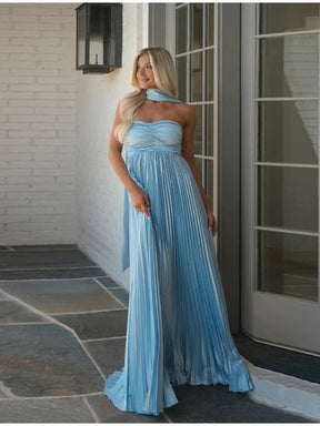 Vestido Feminino Plissado Verde - Julie