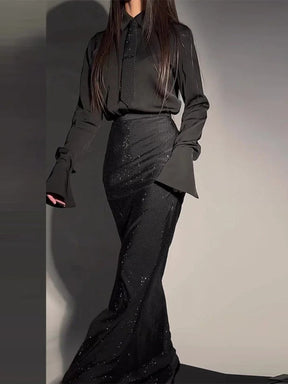 Conjunto Brilho Saia Blusa - Shai