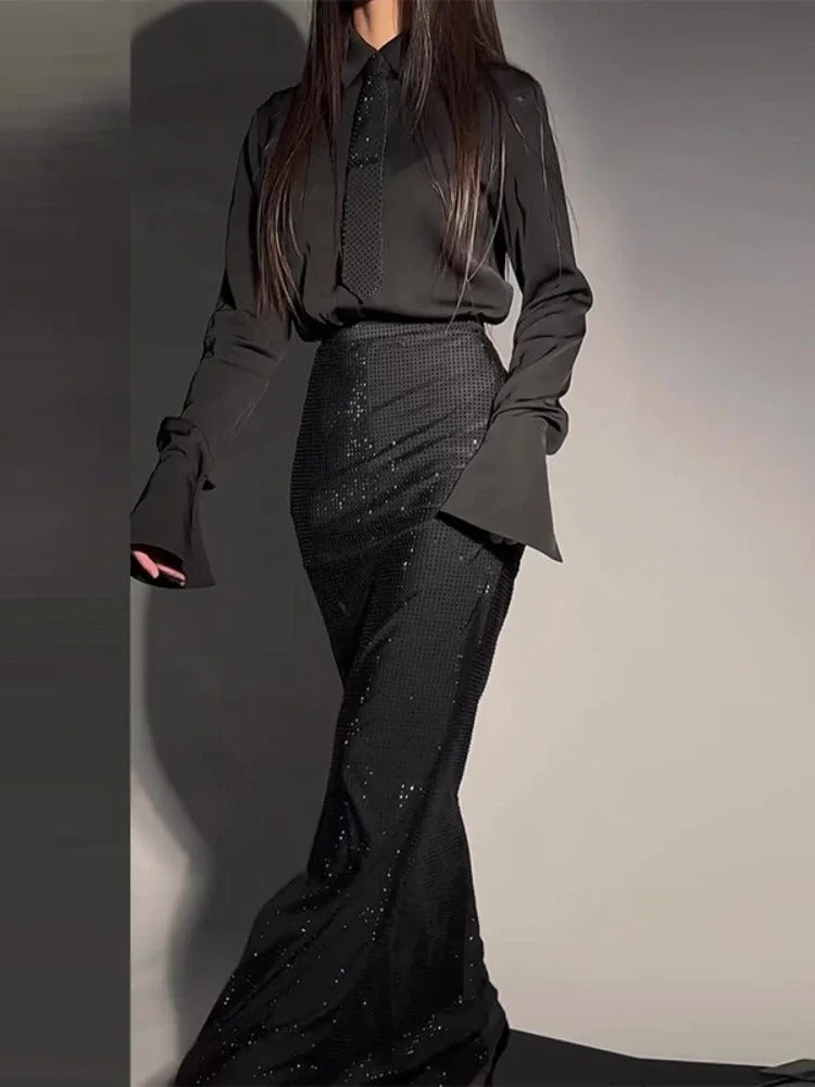 Conjunto Brilho Saia Blusa - Shai