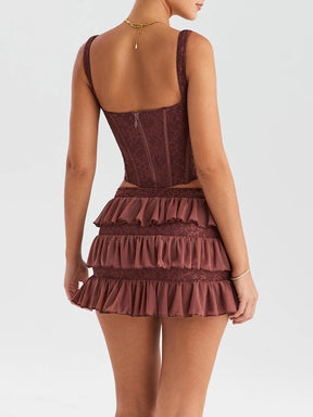 Conjunto Corset Mini Saia - Tóquio