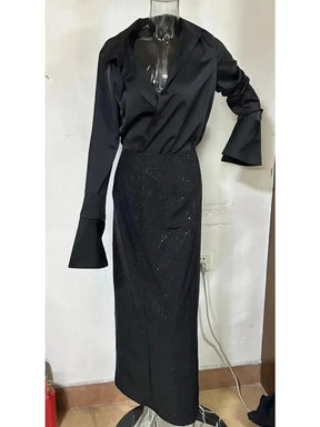 Conjunto Brilho Saia Blusa - Shai