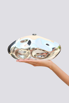 Bolsa Clutch Alixe Dent Cloud Prata