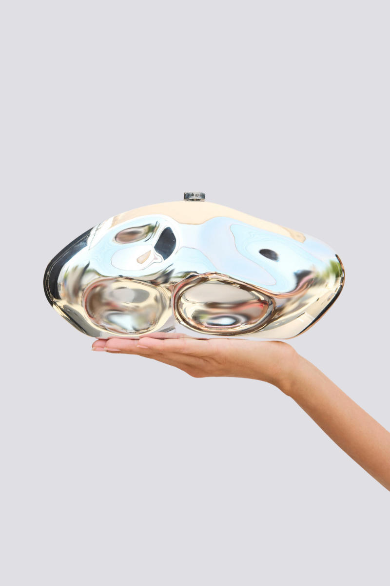 Bolsa Clutch Alixe Dent Cloud Prata