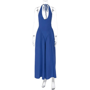 Vestido Feminino Elegante Eudora – Longo Decote Profundo e Costas Nuas