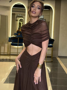 Vestido Sedução – Detalhes Vazados e Franzidos