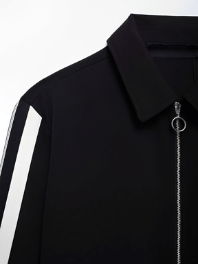 Conjunto Feminino Casual Esportivo com Jaqueta de Zíper e Calça com Listras Brancas Laterais  – Fernanda