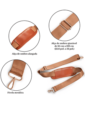 Bolsa Mala Feminina Para Viagem em Couro PU Multifuncional Dobrável – Angela