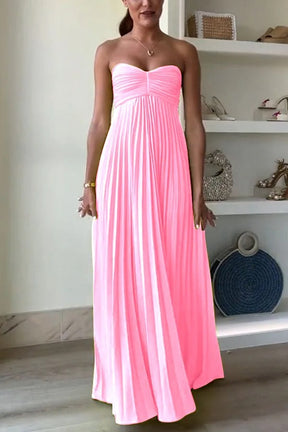 Vestido Feminino Plissado Verde - Julie