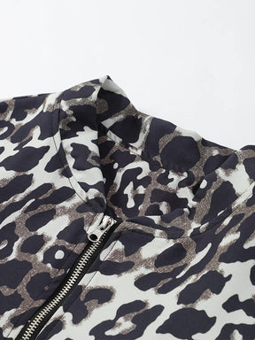 Jaqueta Casual com Estampa Animal Print - Leopard