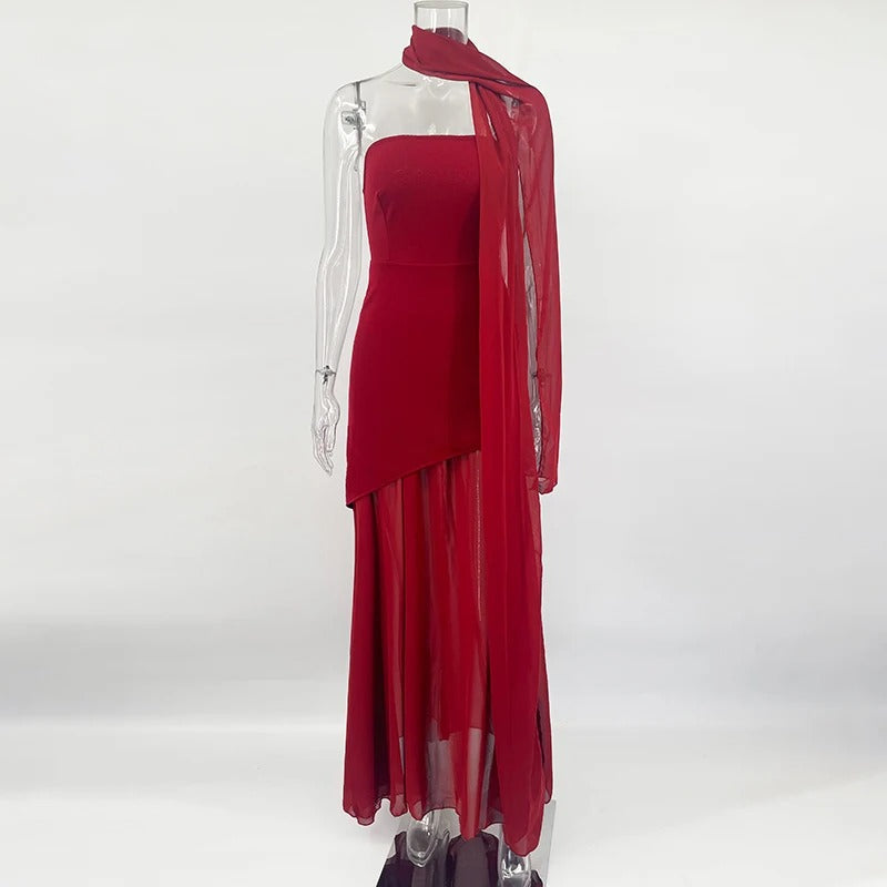 Vestido Feminino Elegante Longo - Donna