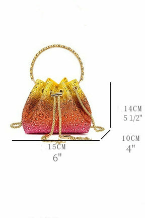 Bolsa Bucket Carlin com Alça de Laço Diamante