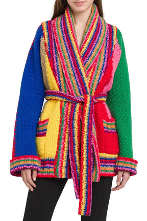 Cardigan Listrado Mosaico