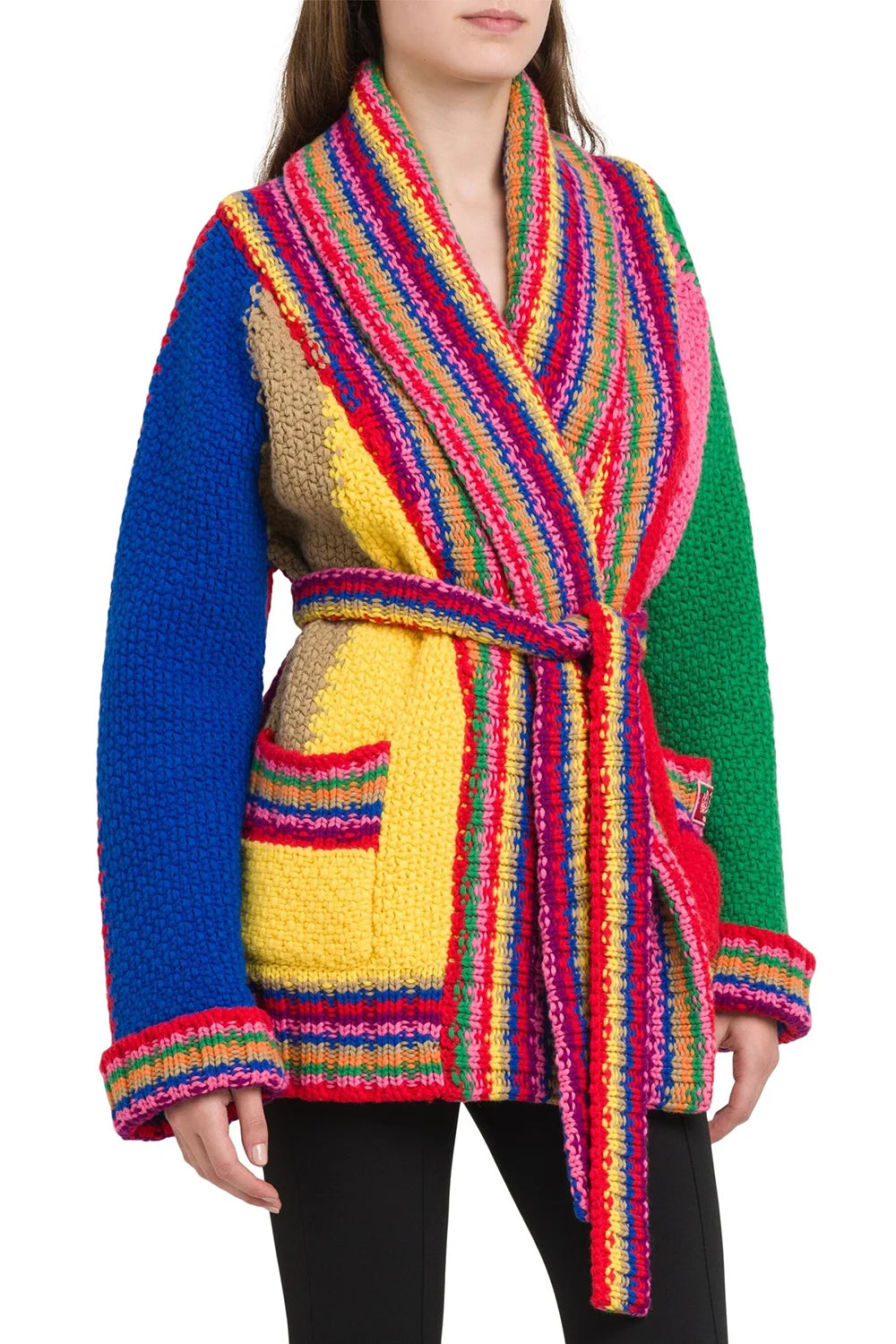 Cardigan Listrado Mosaico