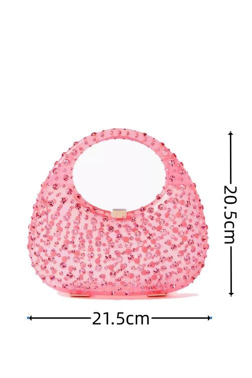 Clutch Brilho de Diamante – Acrílico Glamour