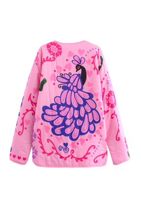 Jaqueta Belessia com Botões Ocultos e Cinto na Cintura