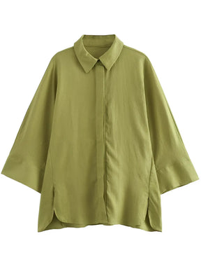 Conjunto Feminino Camisa Manga Longa com Botões e Calça Pantalona - Daniela