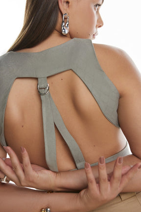 Conjunto Cropped Calça Feminino - Paula