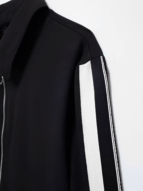 Conjunto Feminino Casual Esportivo com Jaqueta de Zíper e Calça com Listras Brancas Laterais  – Fernanda