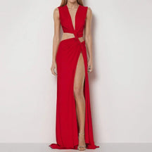 Vestido Feminino Longo Fenda - Lais