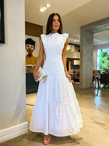 Vestido Feminino Elegante Midi - May